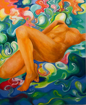 Surrender, 2023, Oil on canvas, 3 x 4ft